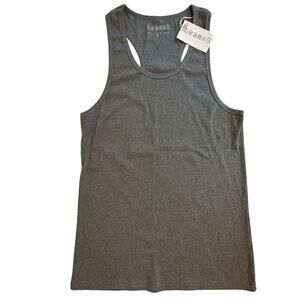 NWT Teamm8 Ribbed Racerback Tank Top Charcoal XL